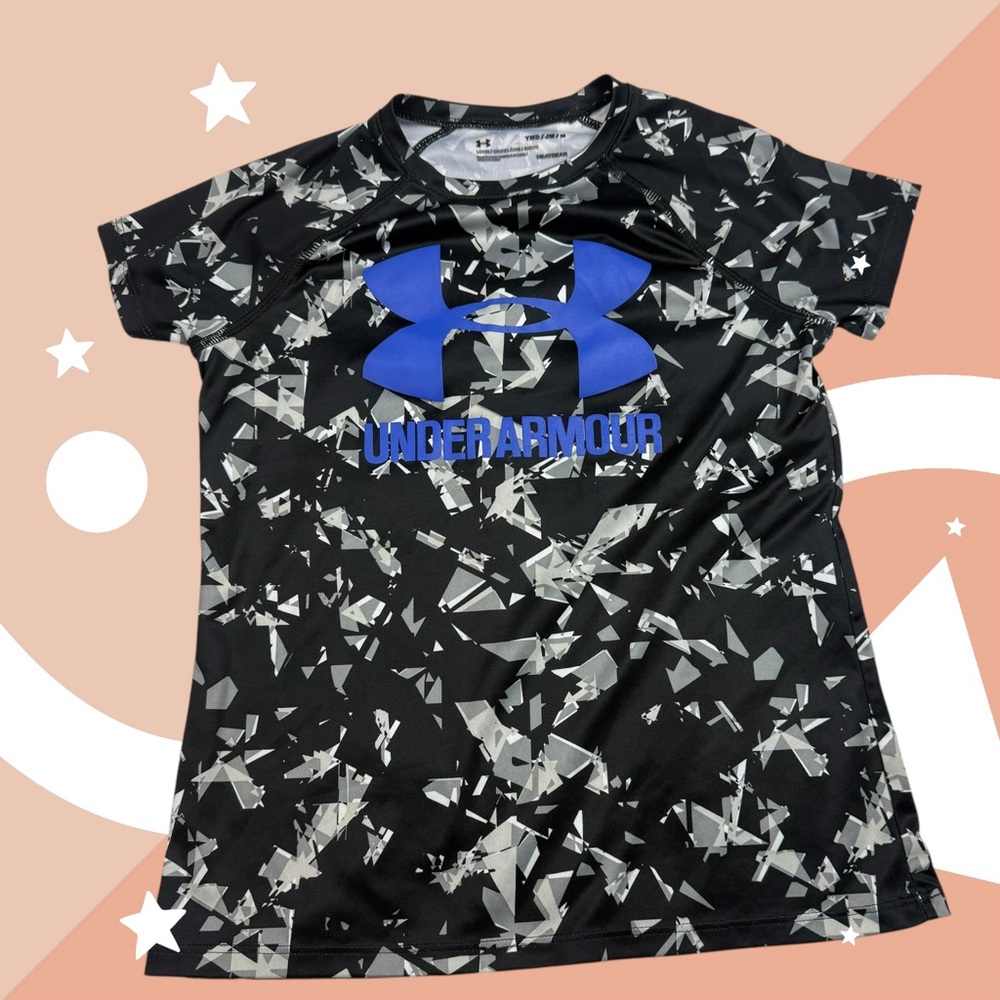 Under Armour Kids Black and Blue Graphic T-Shirt